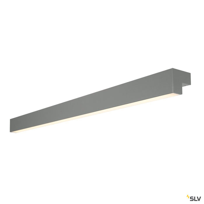 L-LINE 120 LED, wall and ceiling light, IP44, 3000K, 3000lm, grey