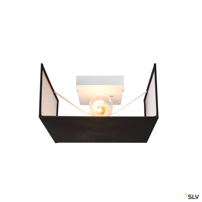 ACCANTO SQUARE E27, Indoor surface-mounted wall light black