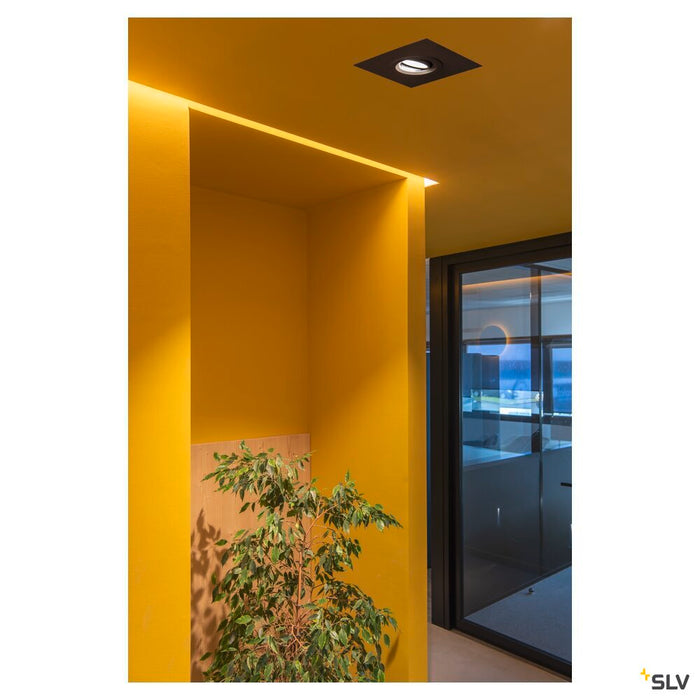NUMINOS MOVE DL M, Indoor LED recessed ceiling light black/black 3000K 40° rotating and pivoting
