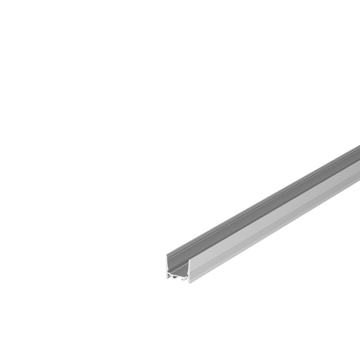 GRAZIA 20, surface mounted profile, LED, standard, grooved, 2m, aluminium