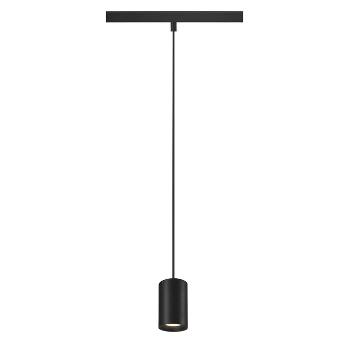 NUMINOS XS, 48V pendant light, pendant length 150cm, 4000K, 20°, DALI 2, matt black