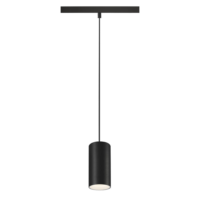 NUMINOS S, 48V pendant light, pendant length 150cm, 4000K, 20°, DALI 2, matt black / matt white