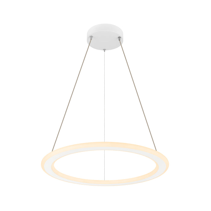 ONE FLAT PD, pendant light, pendant length 180cm, 2700/3000K, PHASE, black