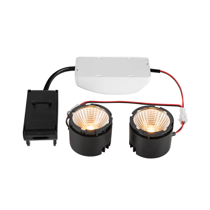 NEW TRIA 155, DOUBLE LED module, 2700K, 38°, PHASE, black