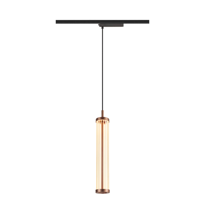 QUIMERA, 1~ pendant light, pendant length 150cm, 2700K, PHASE, dark copper