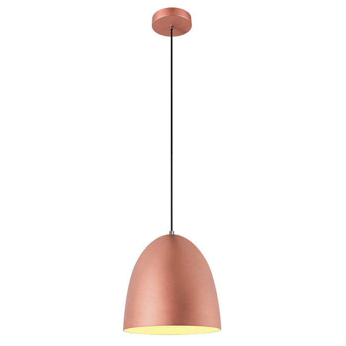 PARA CONE 30, pendant light, pendant length 250cm, E27, 1x max. 60W, copper / white