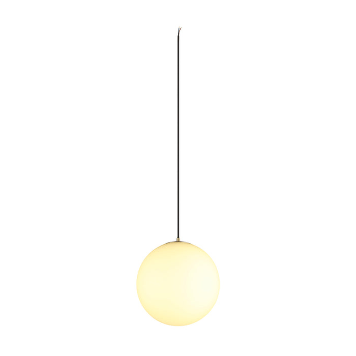 SUN 30, pendant light, E27, open cable end, 1x max. 40W, matt gold