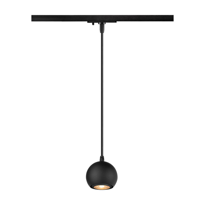 LIGHT EYE 90, 1~ pendant light, GU10, pendant length 150cm, 1x max. 6W, matt black