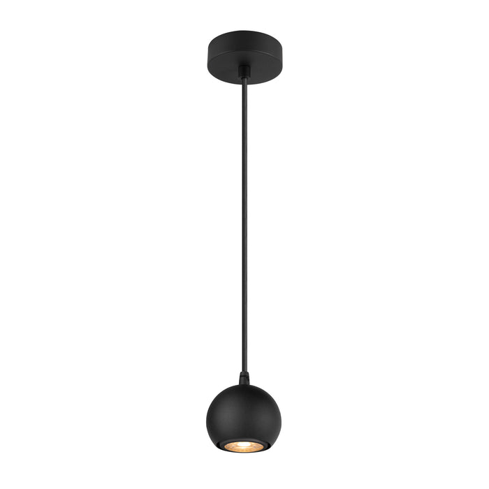 LIGHT EYE 90, pendant light, GU10, pendant length 150cm, 1x max. 6W, matt black