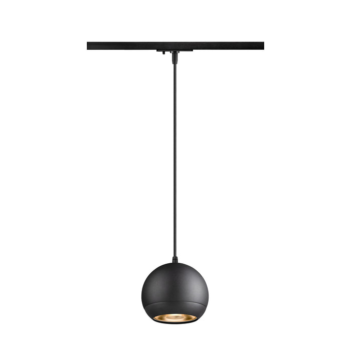 LIGHT EYE 150, 1~ pendant light, GU10, pendant length 150cm, 1x max. 13W, matt black