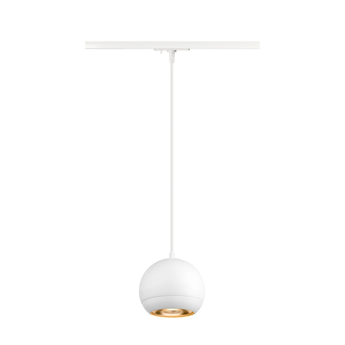 LIGHT EYE 150, 1~ pendant light, GU10, pendant length 150cm, 1x max. 13W, matt white