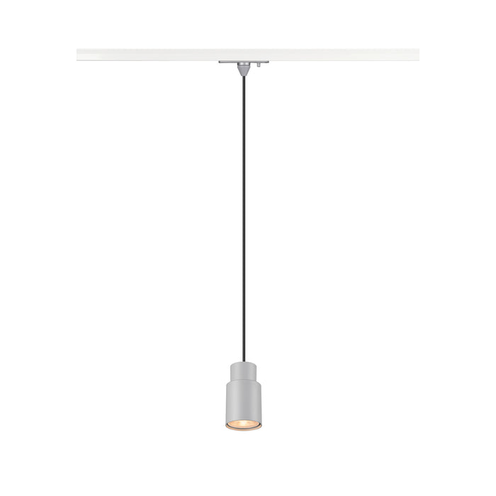 PURI 2.0 Tube, 1~ pendant light, GU10, pendant length 200 cm, 1x max. 6W, grey