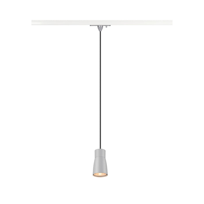 PURI 2.0 Dome, 1~ pendant light, GU10, pendant length 200cm, 1x max. 6W, grey