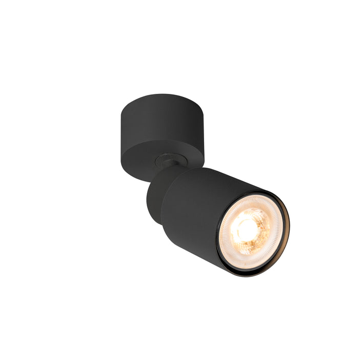 PURI 2.0 Tube, wall and ceiling-mounted light, 1x max. 6W GU10, black