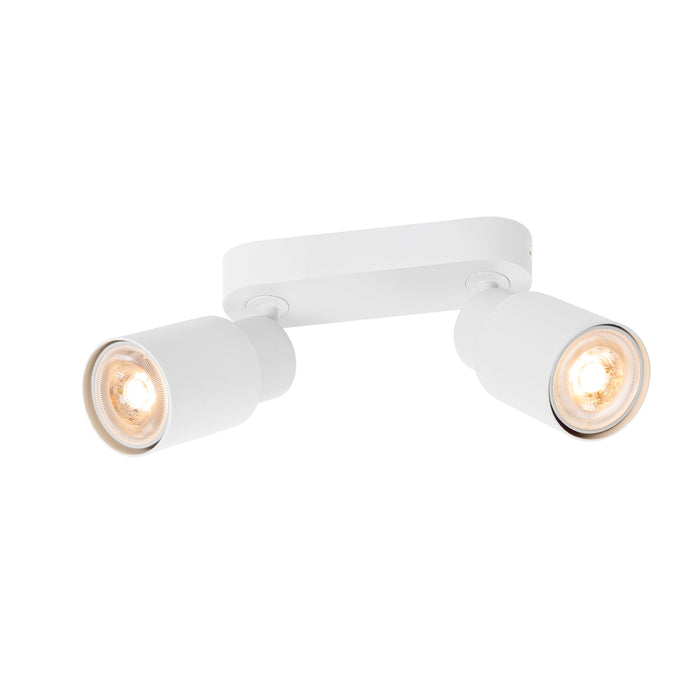 PURI 2.0 Tube, wall and ceiling-mounted light, long, 2 x max. 6W GU10, white