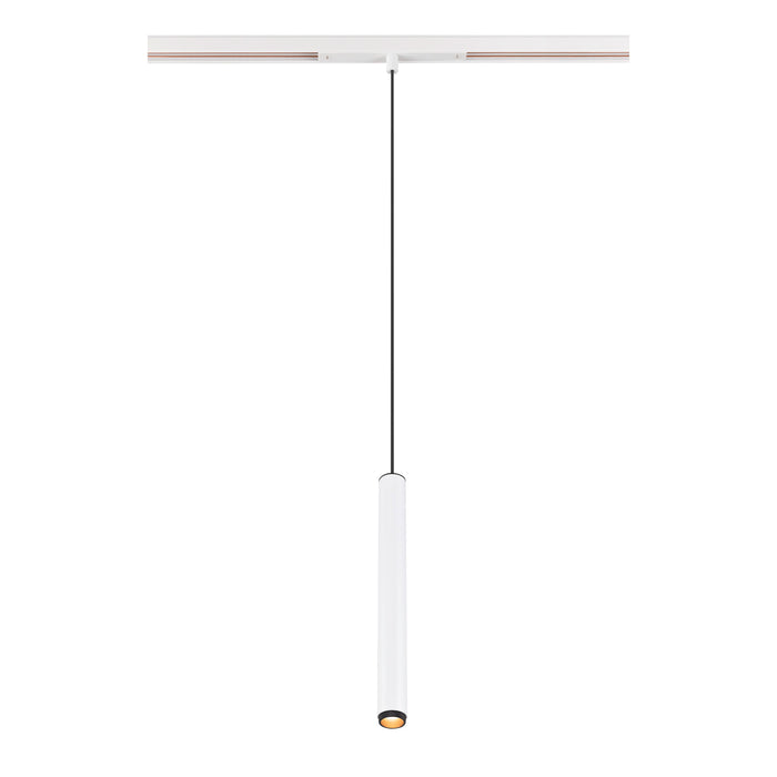 GRIP! S, 48V pendant light, pendant length 200cm, 2700 K, 29°, DALI, white / black