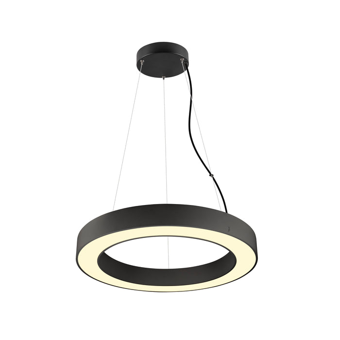 MEDO RING 60, pendant light, pendant length 300cm, 3000/4000K, 110°, PHASE, black