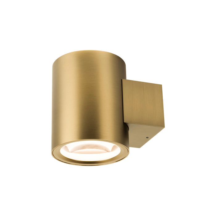 OCULUS, wall-mounted light, round, 2000-3000K, 15W, dim-to-warm, PHASE, 100°, brass