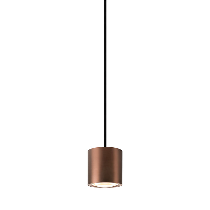 OCULUS, pendant light, pendant length 250cm, 2000-3000K, 100°, dim-to-warm, PHASE, dark copper