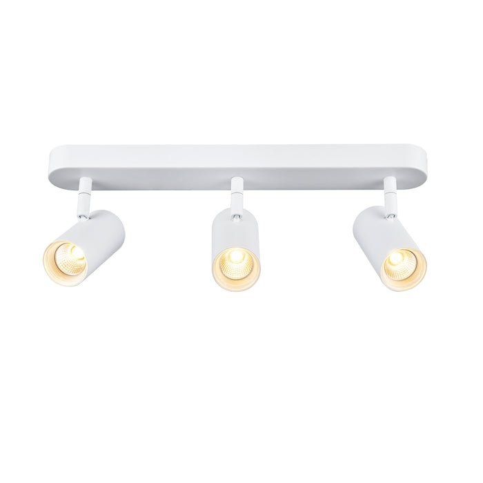 NOBLO, wall and ceiling-mounted light, triple, round, 2000-3000K, 22W, dim-to-warm, PHASE, 36°, white