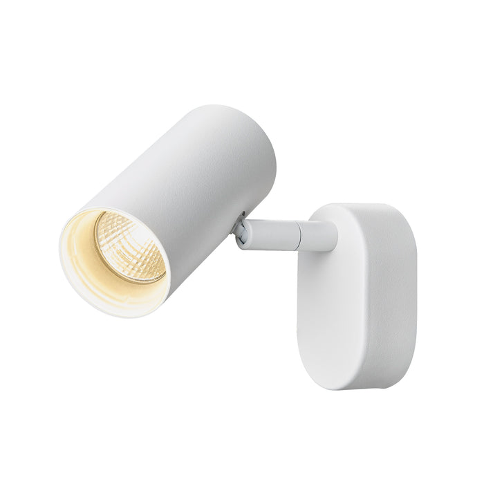 NOBLO, wall and ceiling-mounted light, single, round, 3000K, 6W, PHASE, 32°, white