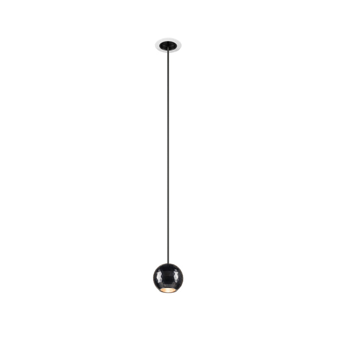 DYSKO, Pendant light, PHASE, pendant length 200 cm, 2700K, 36°, white / black