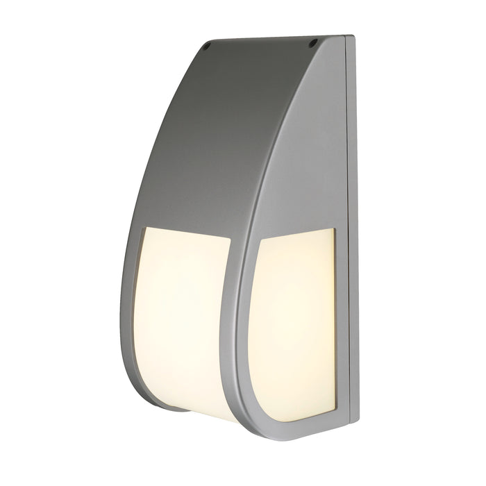 KERAS ELT, outdoor wall and ceiling light, TC-TSE, IP54, silver-grey, energy-saving lamp, max. 24 W