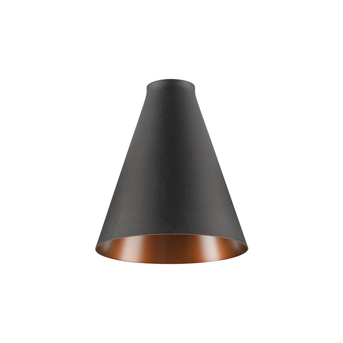 LALU CONE 15, Lamp shade, E27 Base, Mix&Match, H: 17 cm, black / bronze