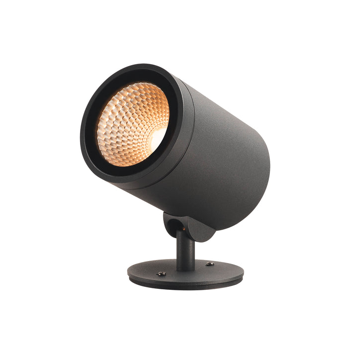 HELIA, outdoor pathway and floor stand, LED, 3000 K, round, anthracite, 15 W, can be converted to a spike luminaire