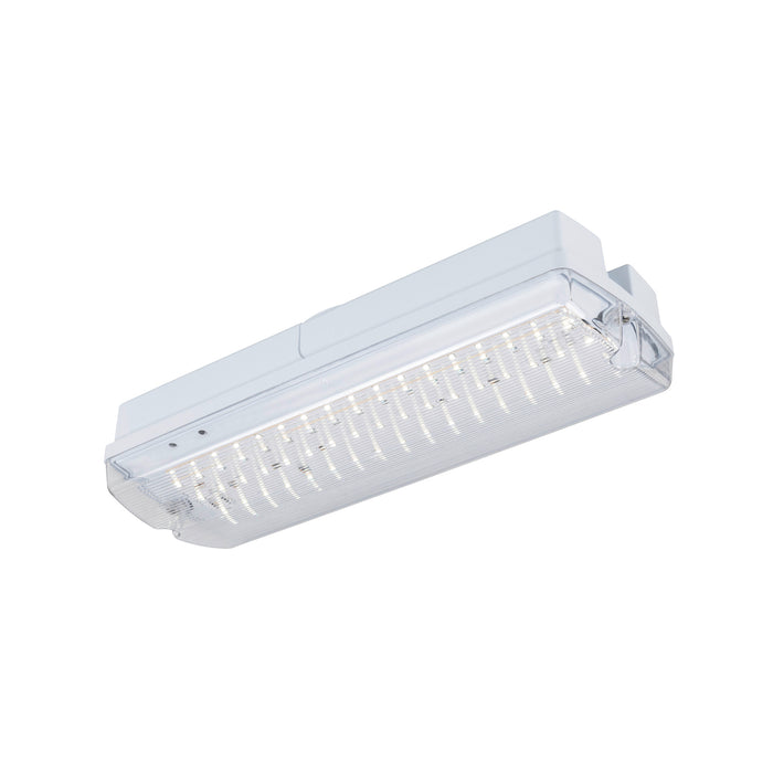 P-LIGHT, wall and ceiling-mounted light, rectangular, 6000K, 5.2W, white / transparent