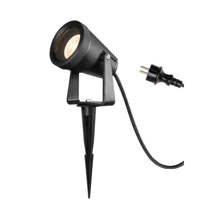 SAMRINA SP single QPAR51, outdoor ground spike light black