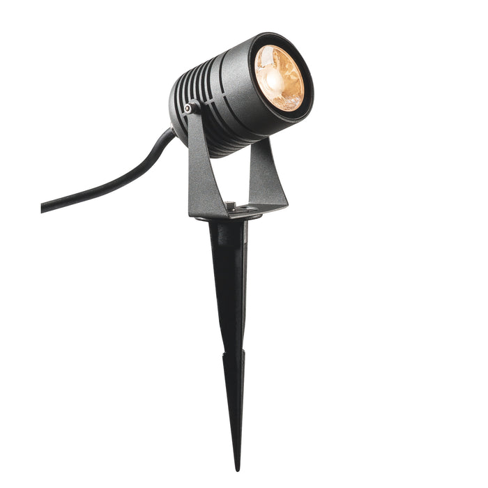 LED SPIKE, LED outdoor ground spike luminaire, anthracite, IP55, 3000 K, 40°