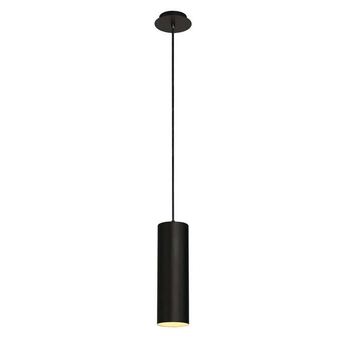 ENOLA, pendant, A60, round, matt black, E27, max. 60 W, incl. black canopy