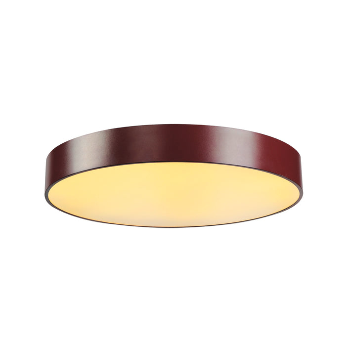 MEDO 60 ceiling light, LED, 3000K, round, wine red, Ø 60 cm, can be converted to a pendant, 40 W