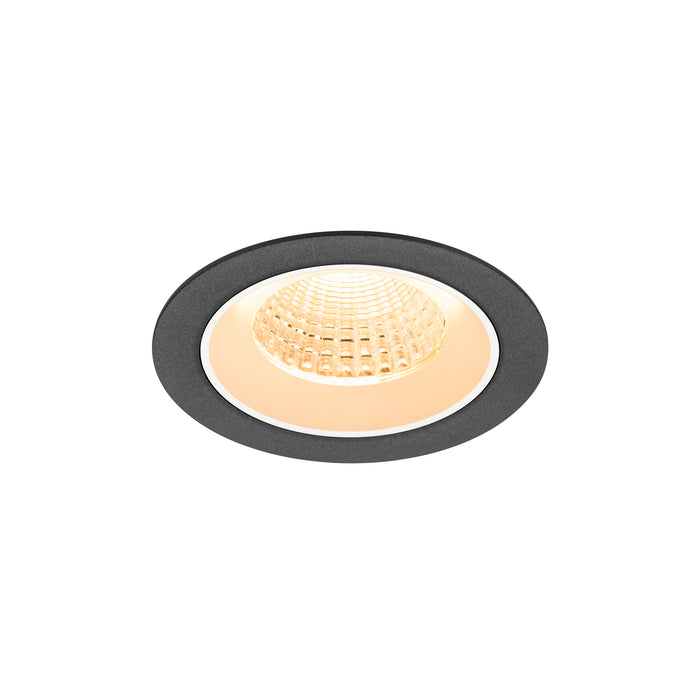 NUMINOS M, Recessed ceiling light, 2700 K, 55°, IP20, round, black / white