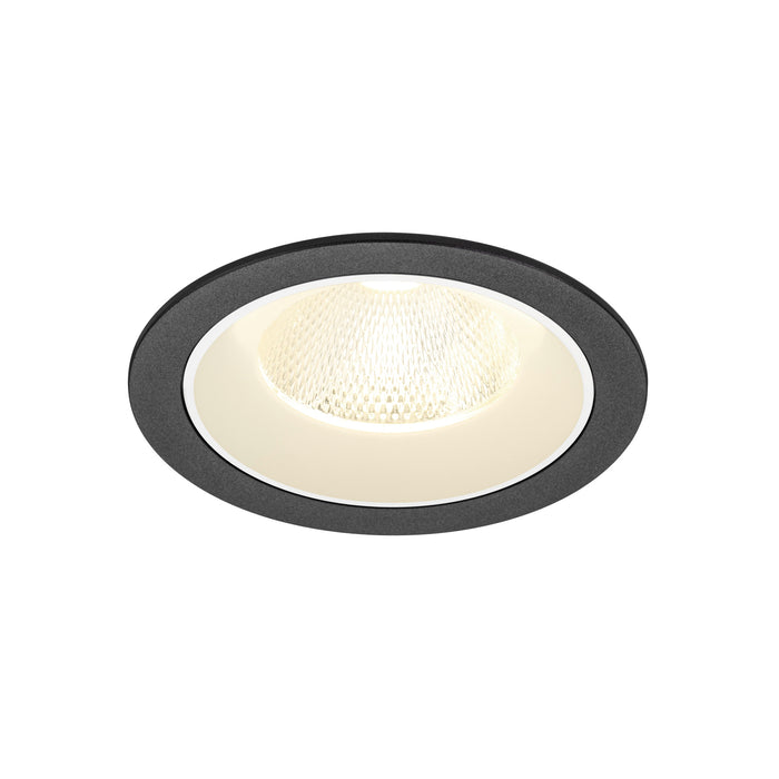 NUMINOS L, Recessed ceiling light, 4000 K, 20°, IP20, round, black / white