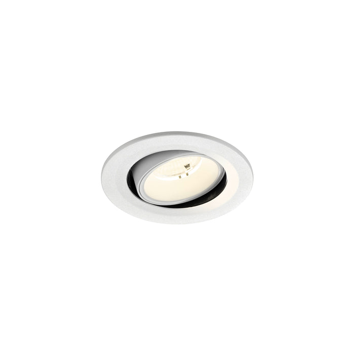 NUMINOS MOVE S, Recessed ceiling light, 4000 K, 55°, IP20, round, white