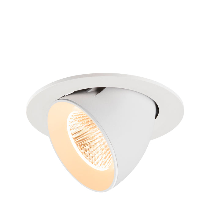 NUMINOS GIMBLE L, Recessed ceiling light, 2700 K, 40°, IP20, round, white