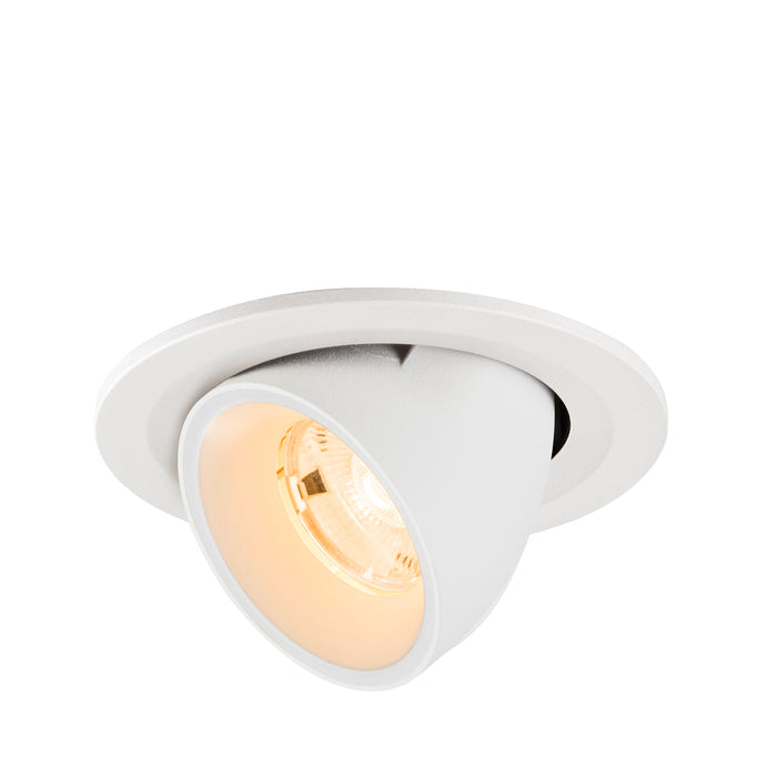 NUMINOS GIMBLE S, Recessed ceiling light, 2700 K, 20°, IP20, round, white