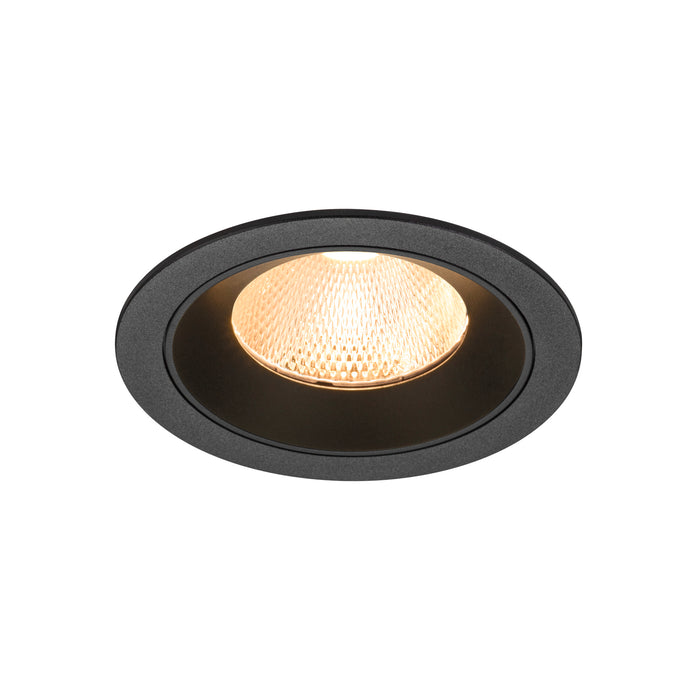 NUMINOS L, Recessed ceiling light, 2700 K, 20°, IP20, round, black