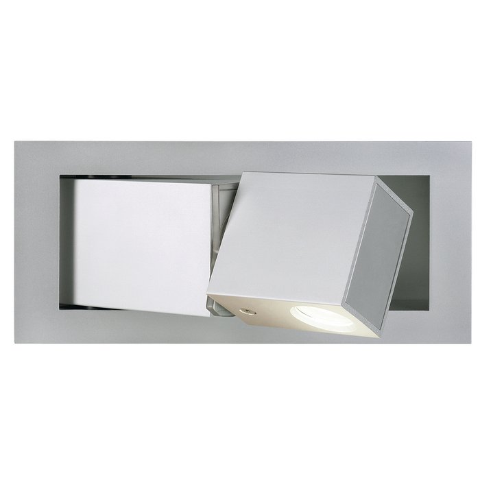 BEDSIDE RIGHT recessed wall light, silver-grey, 3W LED, 3000K, blue orientation LED