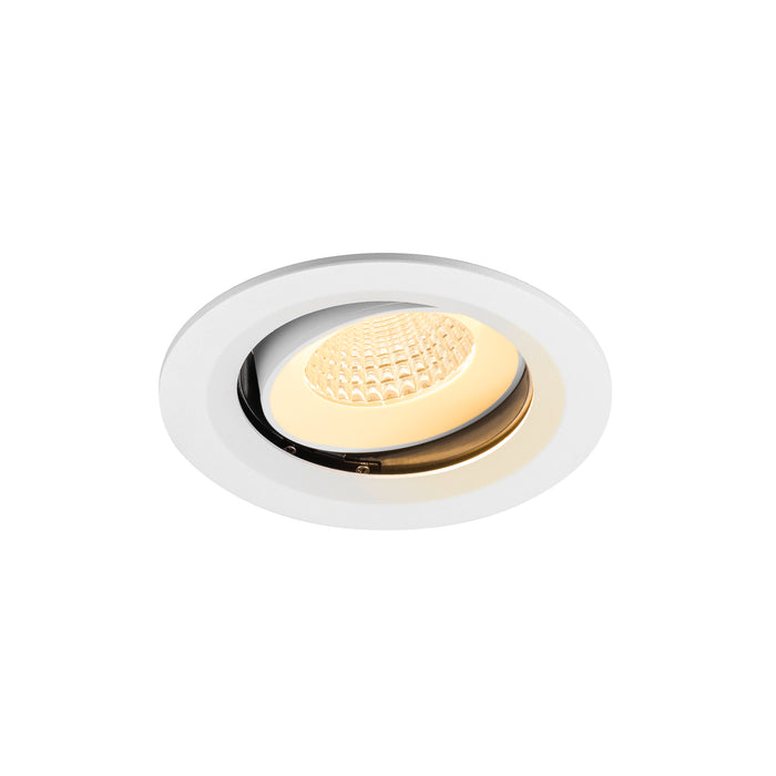 NUMINOS MOVE M, Recessed ceiling light, 3000 K, 55°, IP20, round, white