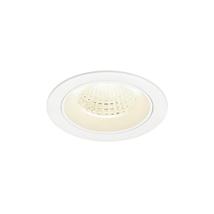 NUMINOS M, Recessed ceiling light, 4000 K, 55°, IP20, round, white