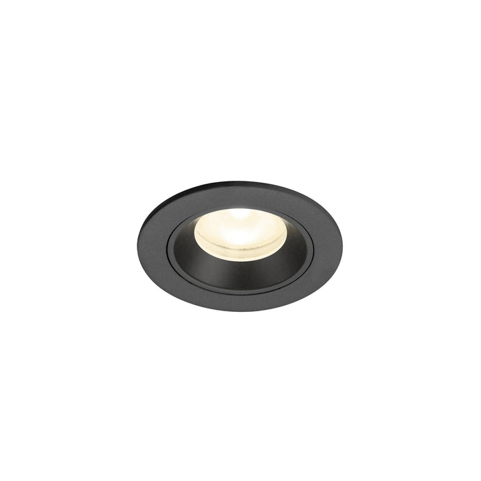NUMINOS XS, Recessed ceiling light, 4000 K, 55°, IP20, round, black