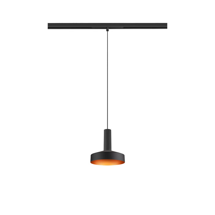 LALU SET, 48V pendant light, LED base, TETRA 14, DALI, pendant length 200 cm, 2700/3000K, 40°, black