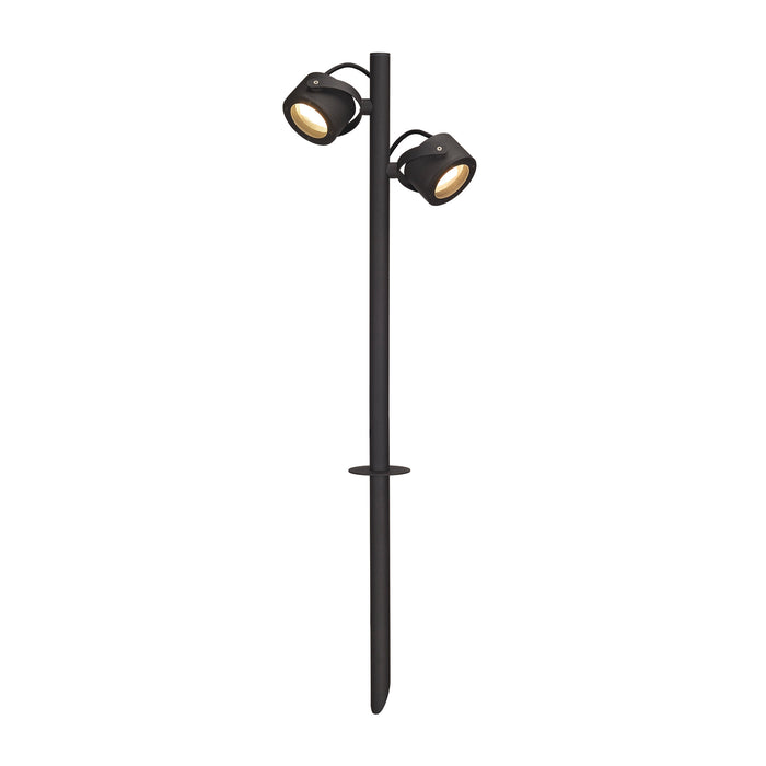 SITRA 360 SL SPIKE, outdoor spike luminaire, double-headed, TCR-TSE, IP44, anthracite, max. 18 W