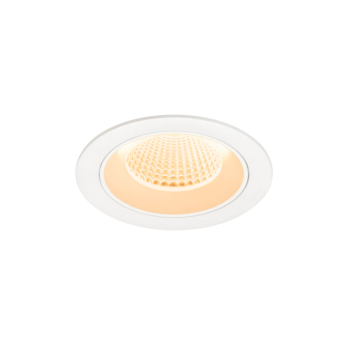 NUMINOS M, Recessed ceiling light, 2700 K, 40°, IP20, round, white