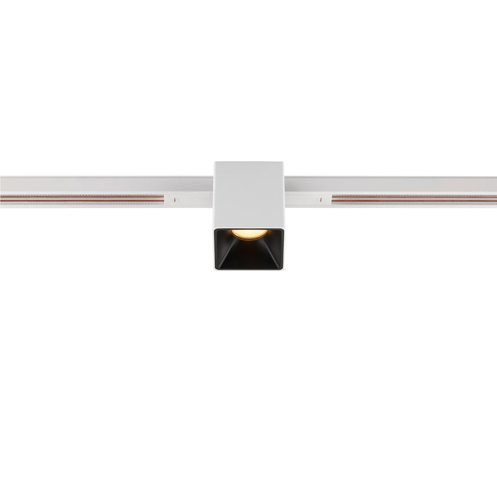 FIX-IT!, 48V, DALI, Square, Standard track, Spot, 3000K, 6.6 W, 36°, White/Black