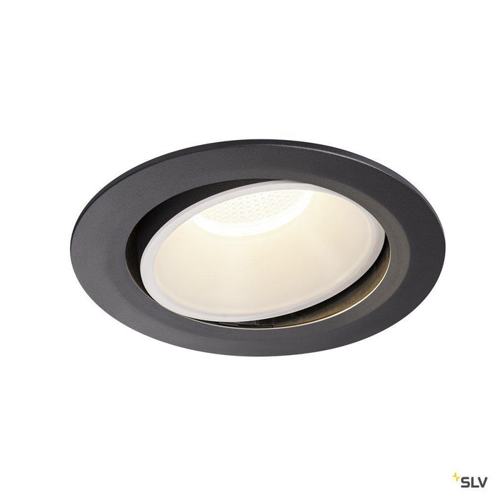 NUMINOS MOVE DL XL, Indoor LED recessed ceiling light black/white 3000K 20° rotating and pivoting