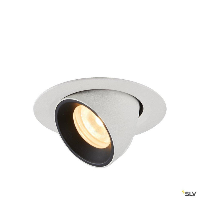 NUMINOS GIMBLE XS, black / white recessed ceiling light, 3000K 40°